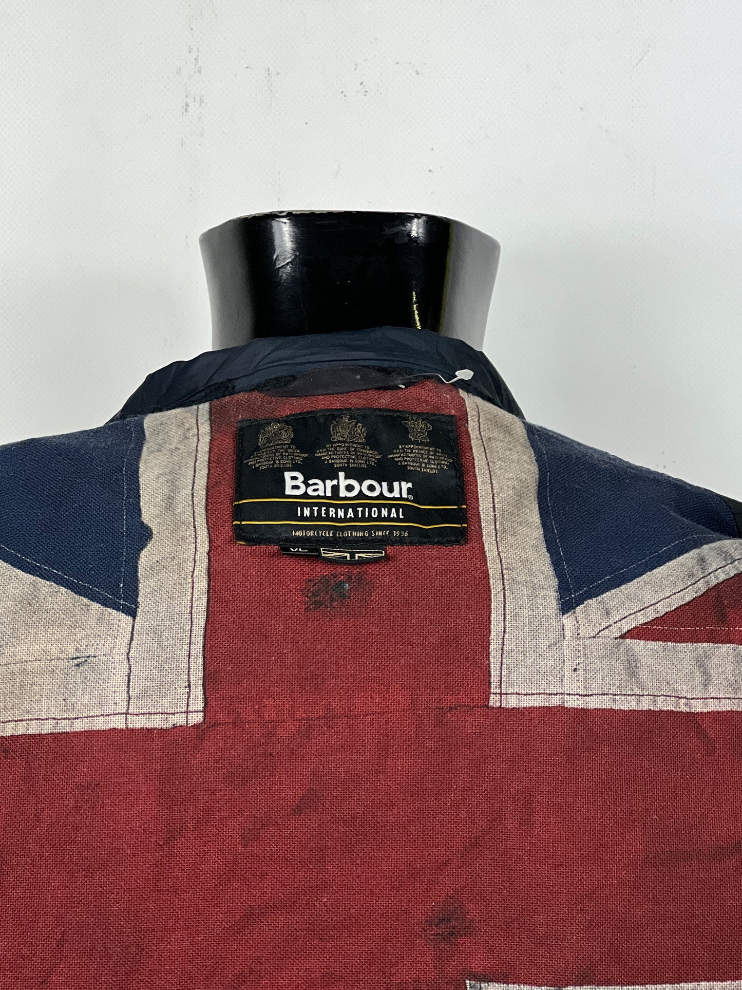 Giacca Barbour International blu XLarge Man Navy Simonside Union Jack Jacket XL