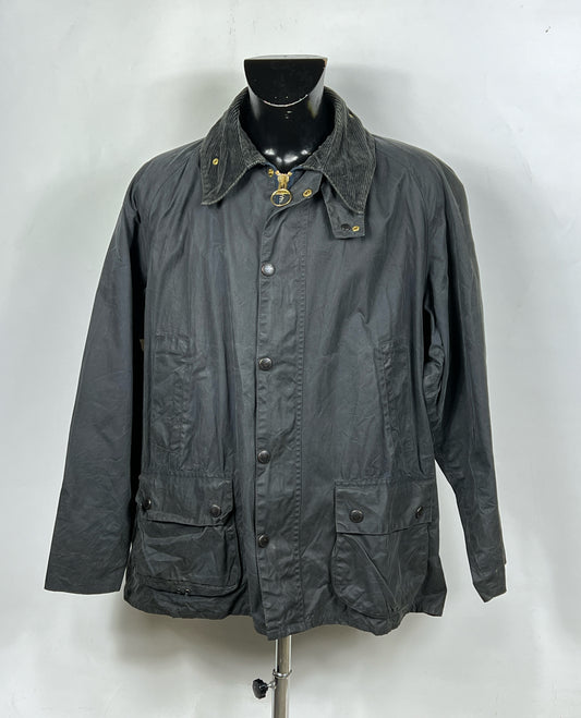 Barbour Giacca Bedale blu Vintage C50/127 CM XXL Navy Waxed Bedale Jacket