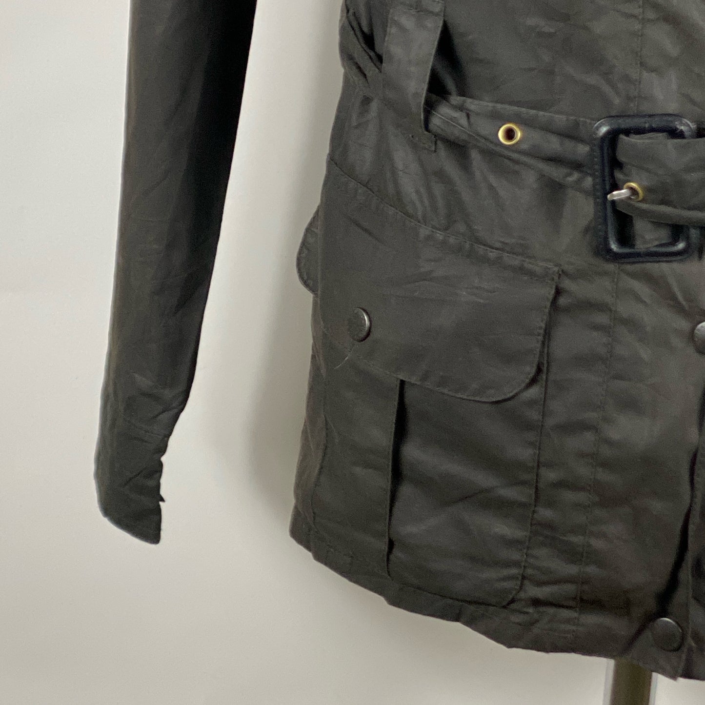 Giacca Barbour Nera Flyweight Wax Amelia Medium -Wax Black Jacket Uk14