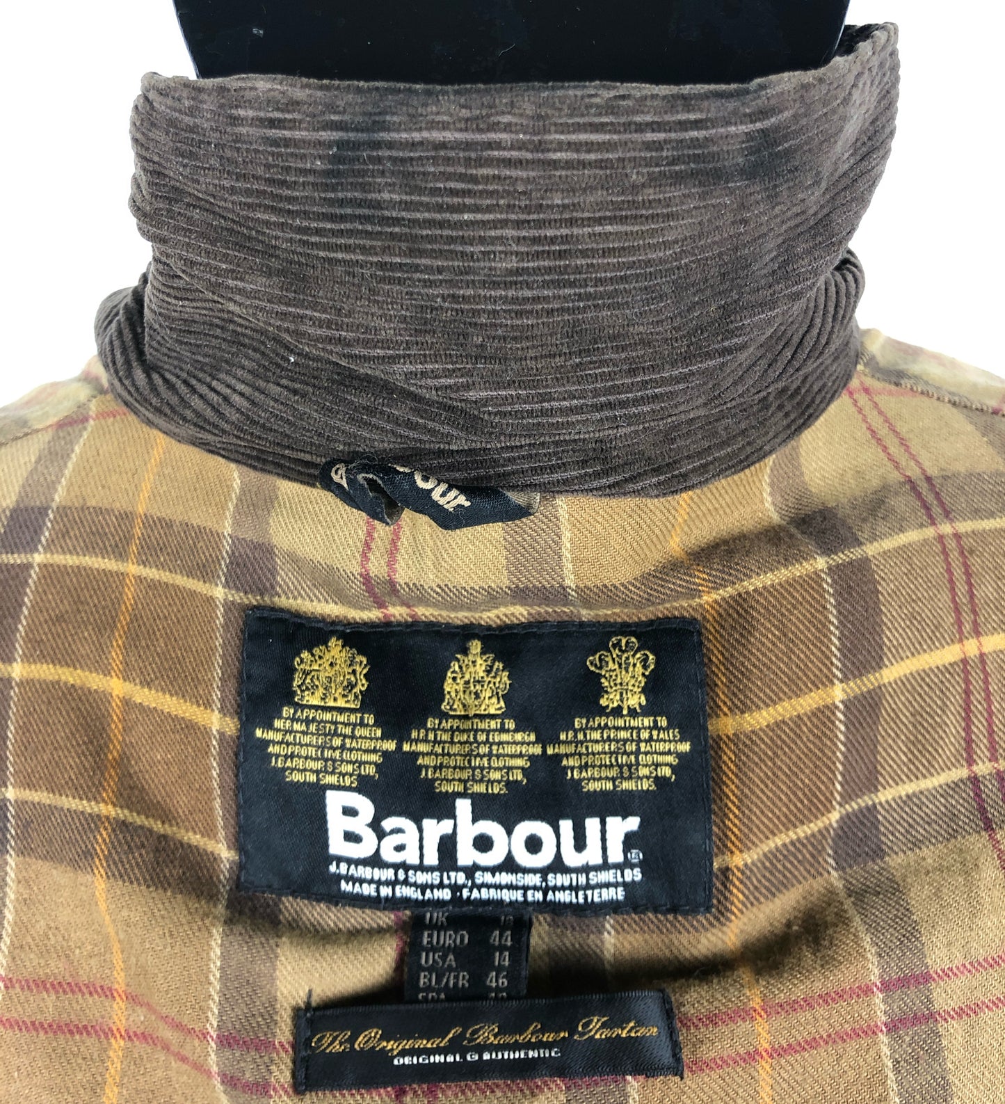 Giacca Barbour Marrone Newmarket mac cerato UNISEX Tg.48 Brown Wax Jacket UK18