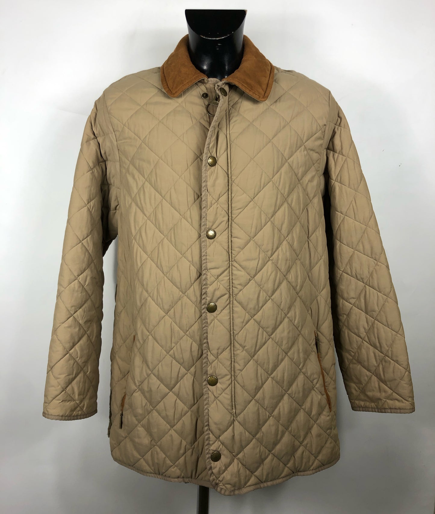Giacca a vento Barbour Beige XL - Man Quilted beige wind jacket Size XLarge
