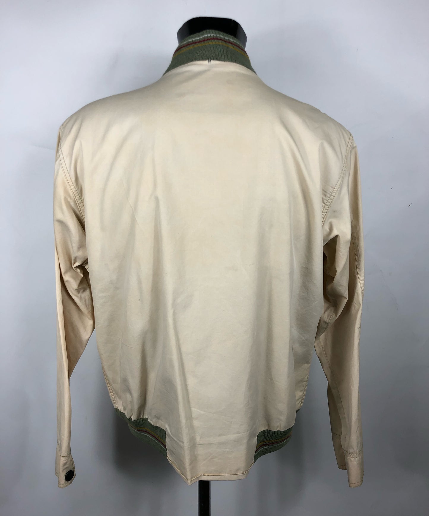 Bomber Barbour Beige giacca Medium traspirante - Light Beige Cotton Jacket Size M