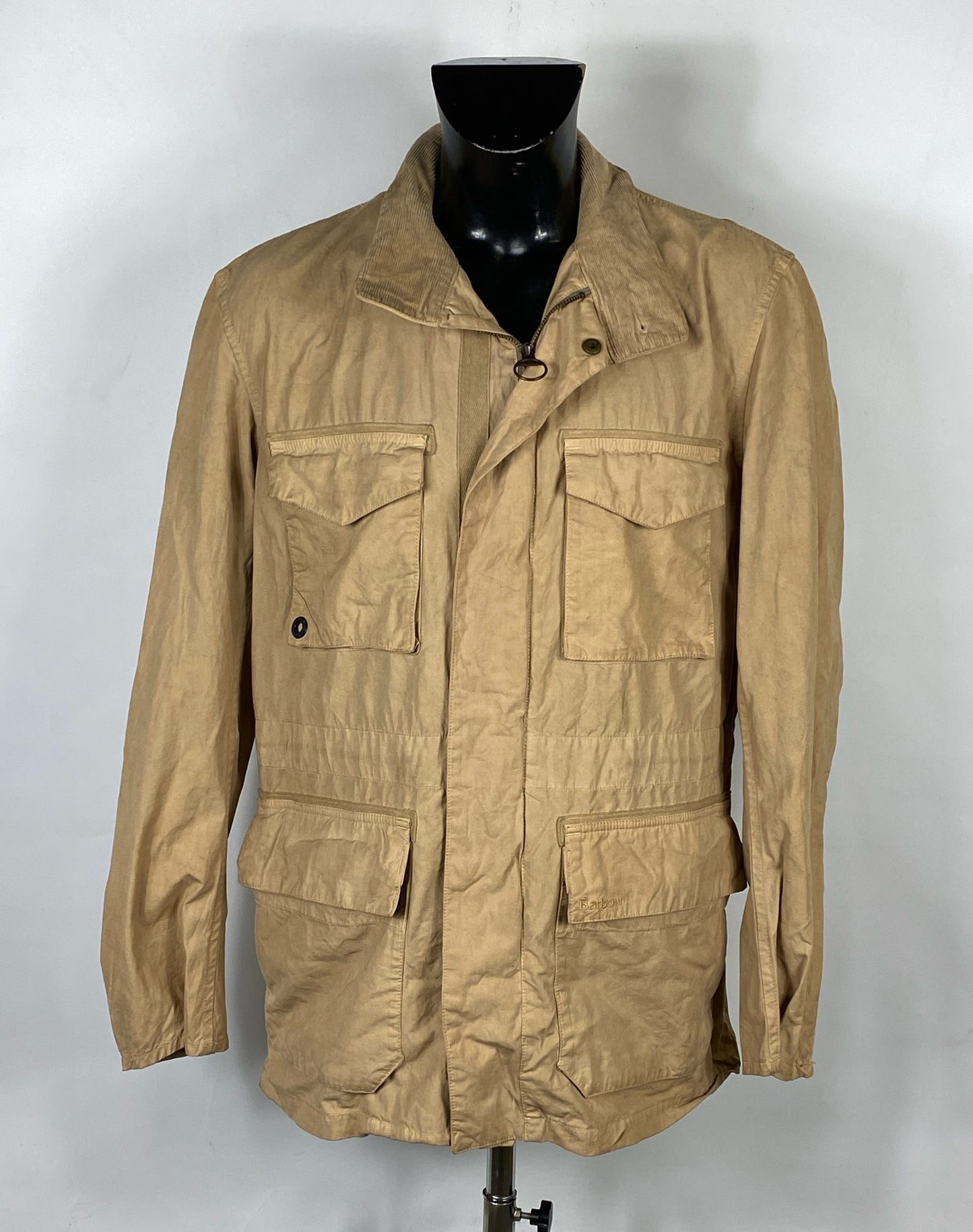 Giacca Vintage Barbour Beige XLarge Man Beige Lightweight Jacket size XL