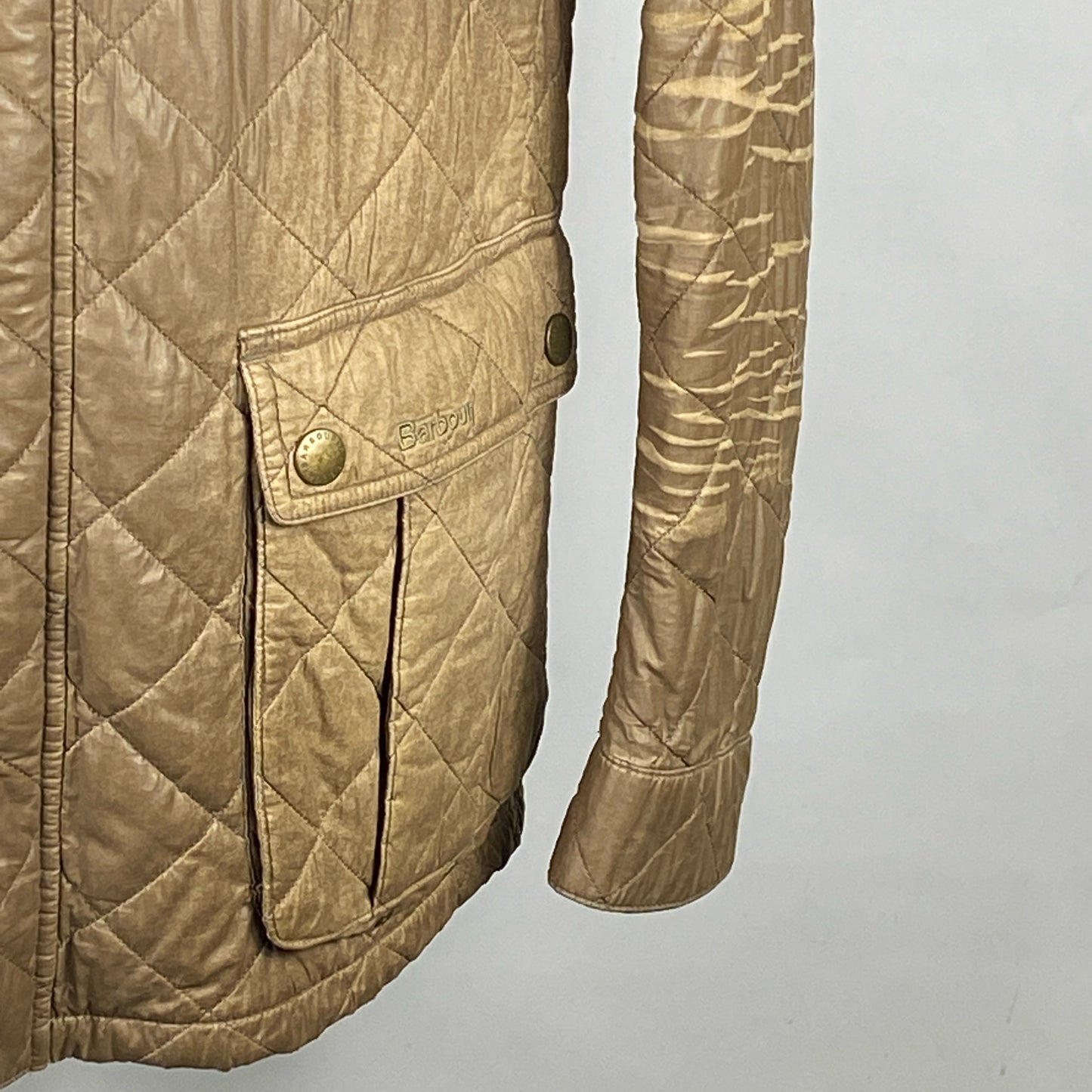 Barbour Giacca Beige Uomo Ariel Steve Mc Queen XL Quilted Beige Jacket size XL