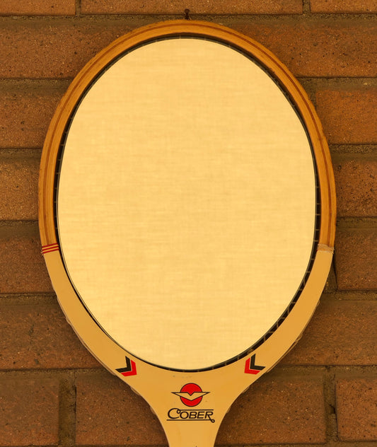Racchetta Caporal Vintage in Legno con Specchio- Vintage Mirror tennis wood Racket
