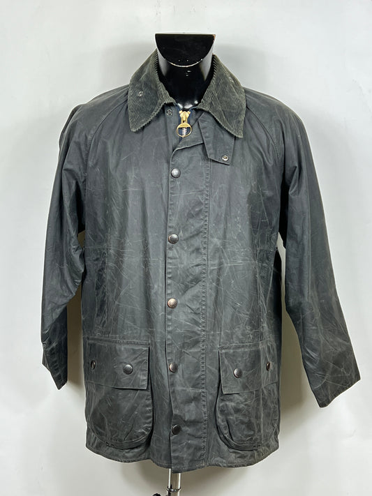 Barbour Giacca Beaufort blu C40/102 cm -Navy waxed Beaufort Jacket Size Medium