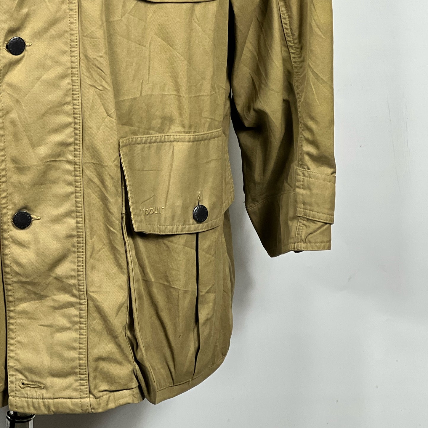 Giacca Uomo Barbour beige in cotone XXLarge Man Beige Cotton trooper jacket xxl