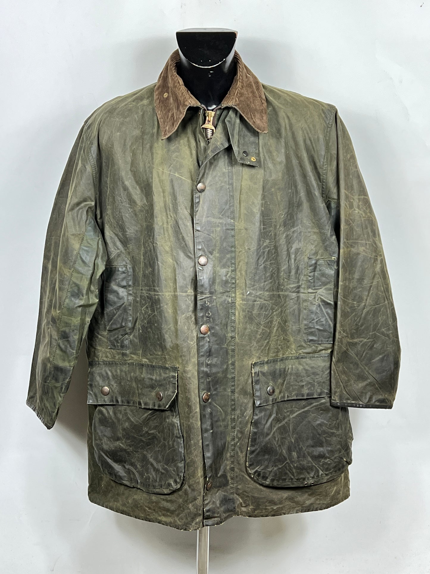 Giacca Barbour Vintage Northumbria C44/112cm-Green Waxed Northumbria Jacket L/XL