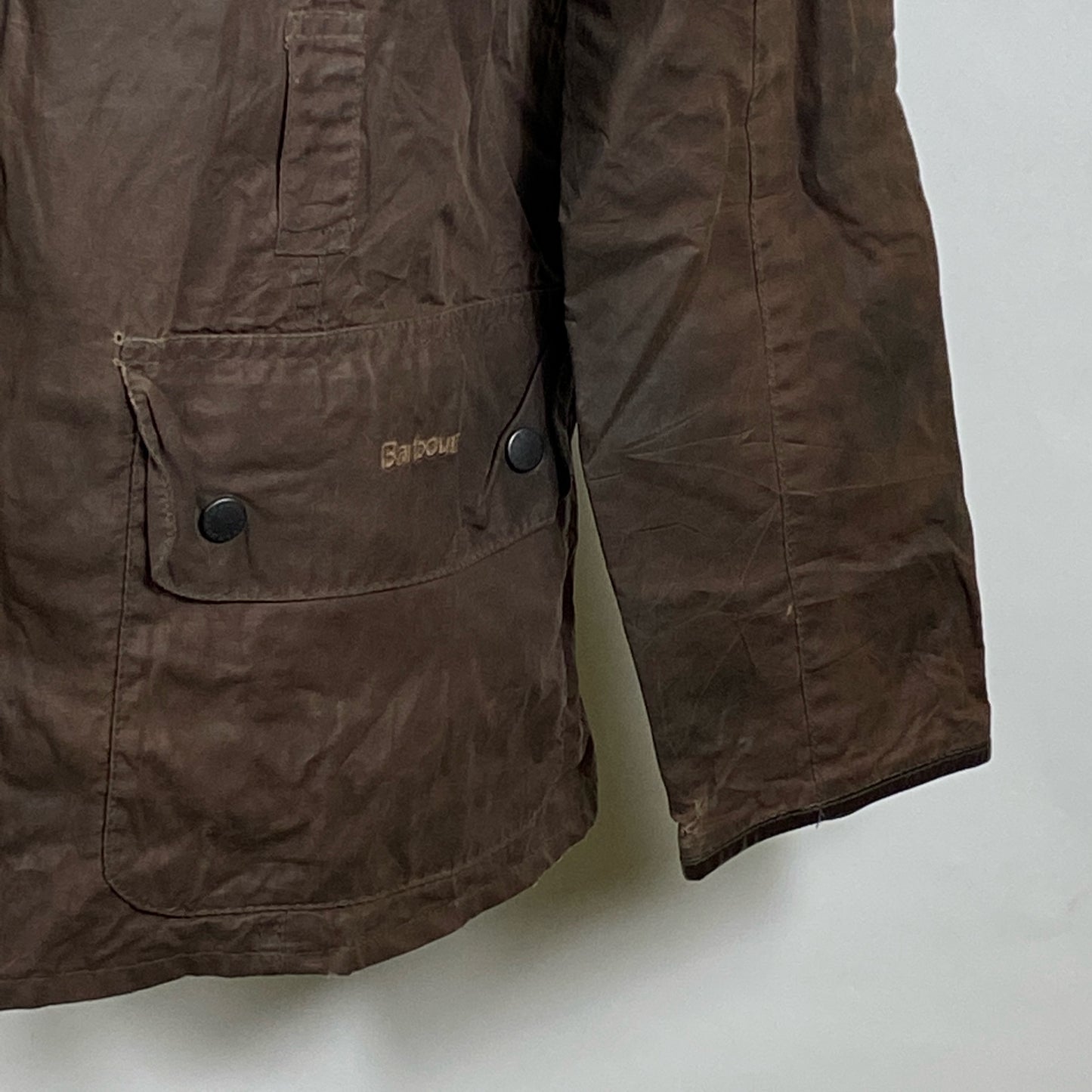 Giacca Barbour marrone da donna cerata UK18 -Explorer wax Jacket UK18 Size L
