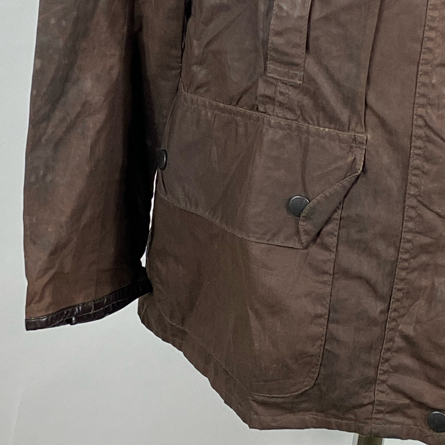 Giacca Barbour marrone da donna cerata UK18 -Explorer wax Jacket UK18 Size L