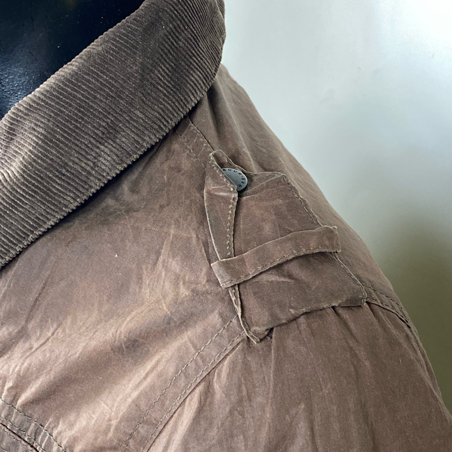 Giacca Barbour marrone da donna cerata UK18 -Explorer wax Jacket UK18 Size L