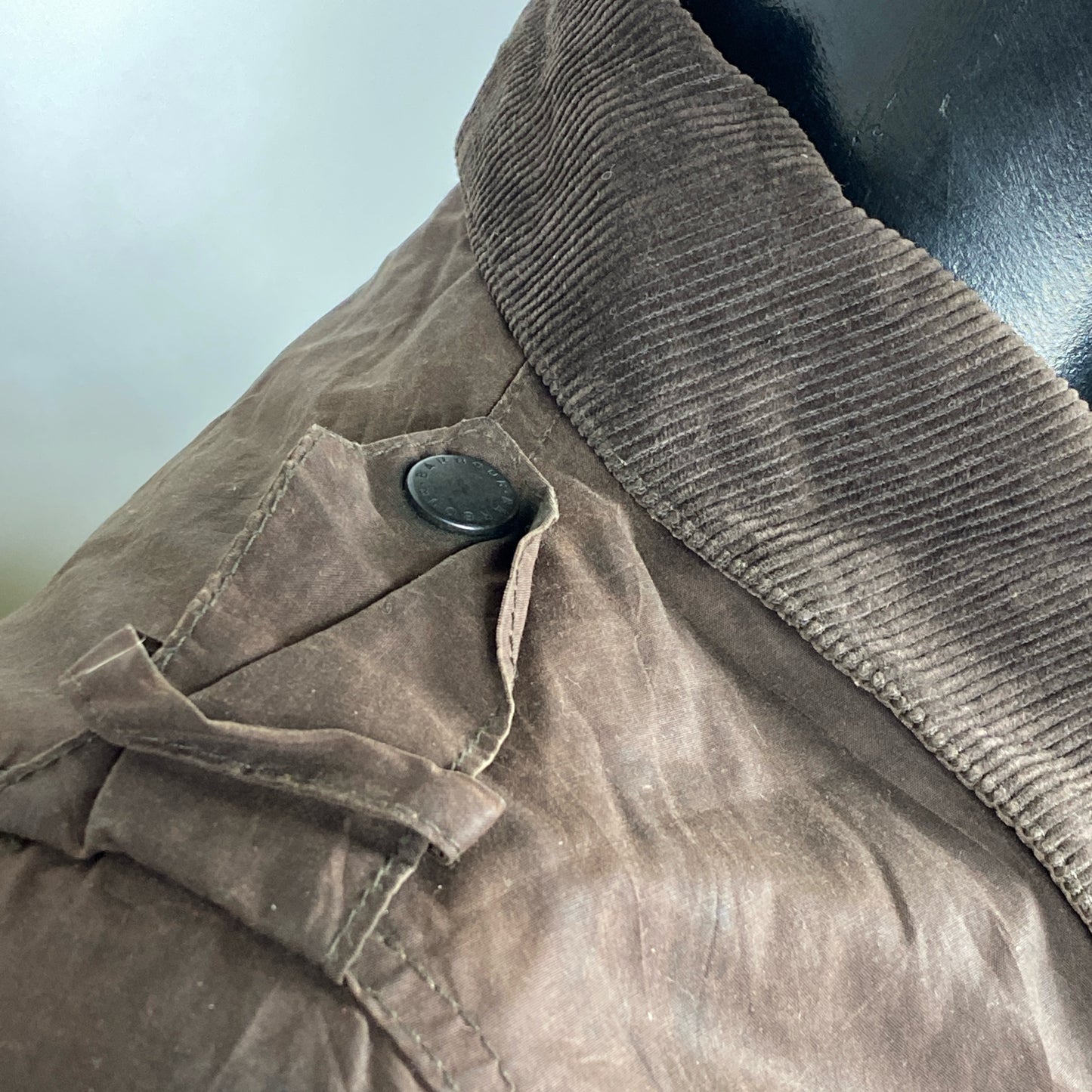 Giacca Barbour marrone da donna cerata UK18 -Explorer wax Jacket UK18 Size L