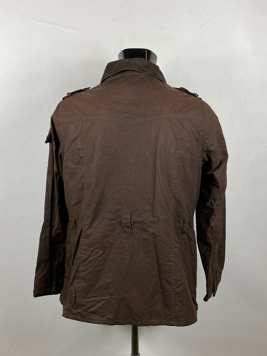 Giacca Barbour marrone da donna cerata UK18 -Explorer wax Jacket UK18 Size L