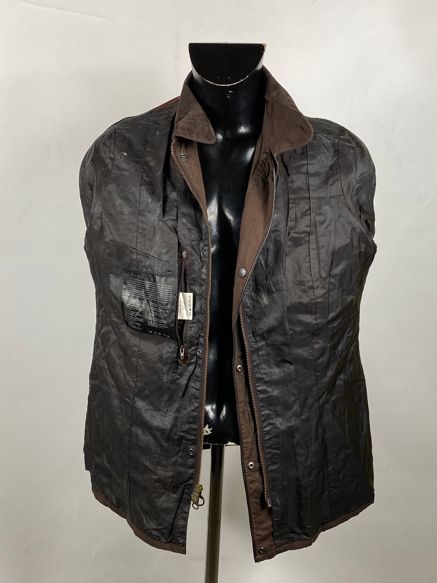 Giacca Barbour marrone da donna cerata UK18 -Explorer wax Jacket UK18 Size L