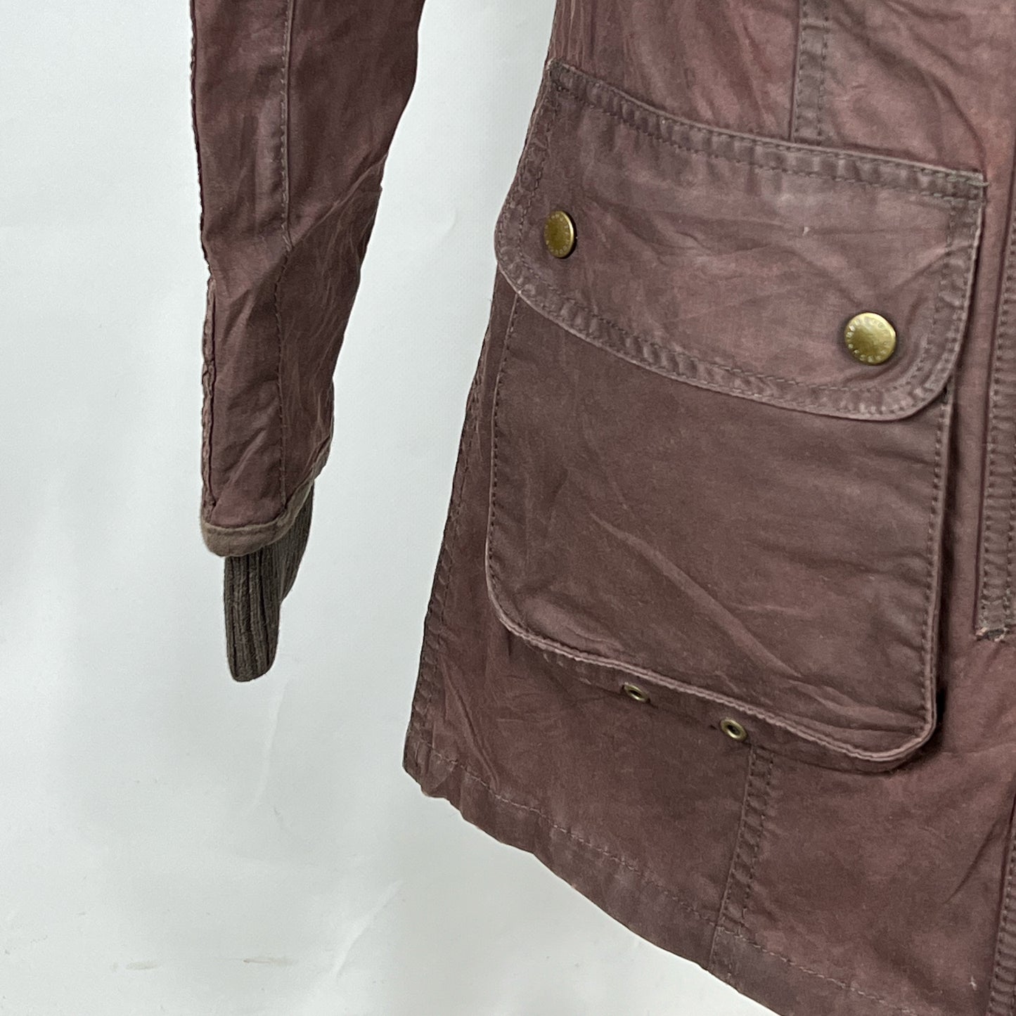 Giacca Barbour Donna Marrone cerata Small UK10 International Brown Wax Lady Jacket