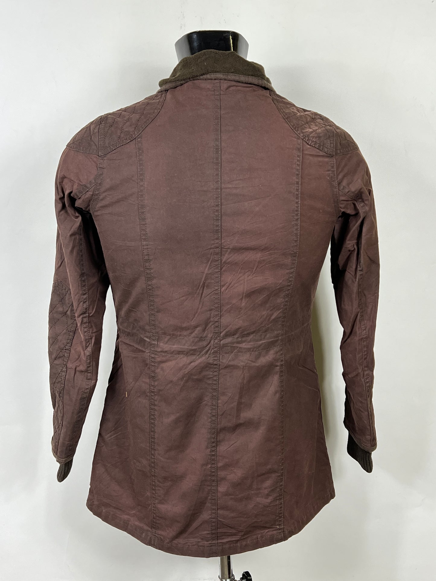 Giacca Barbour Donna Marrone cerata Small UK10 International Brown Wax Lady Jacket