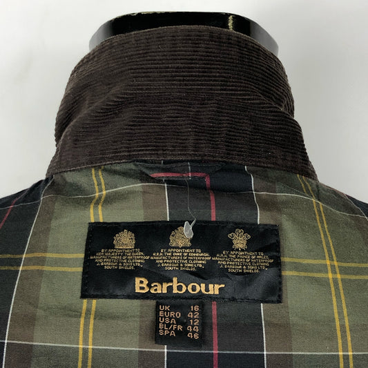 Barbour International UNISEX Verde Tg. 46 Green Short Waterproof Jacket UK16