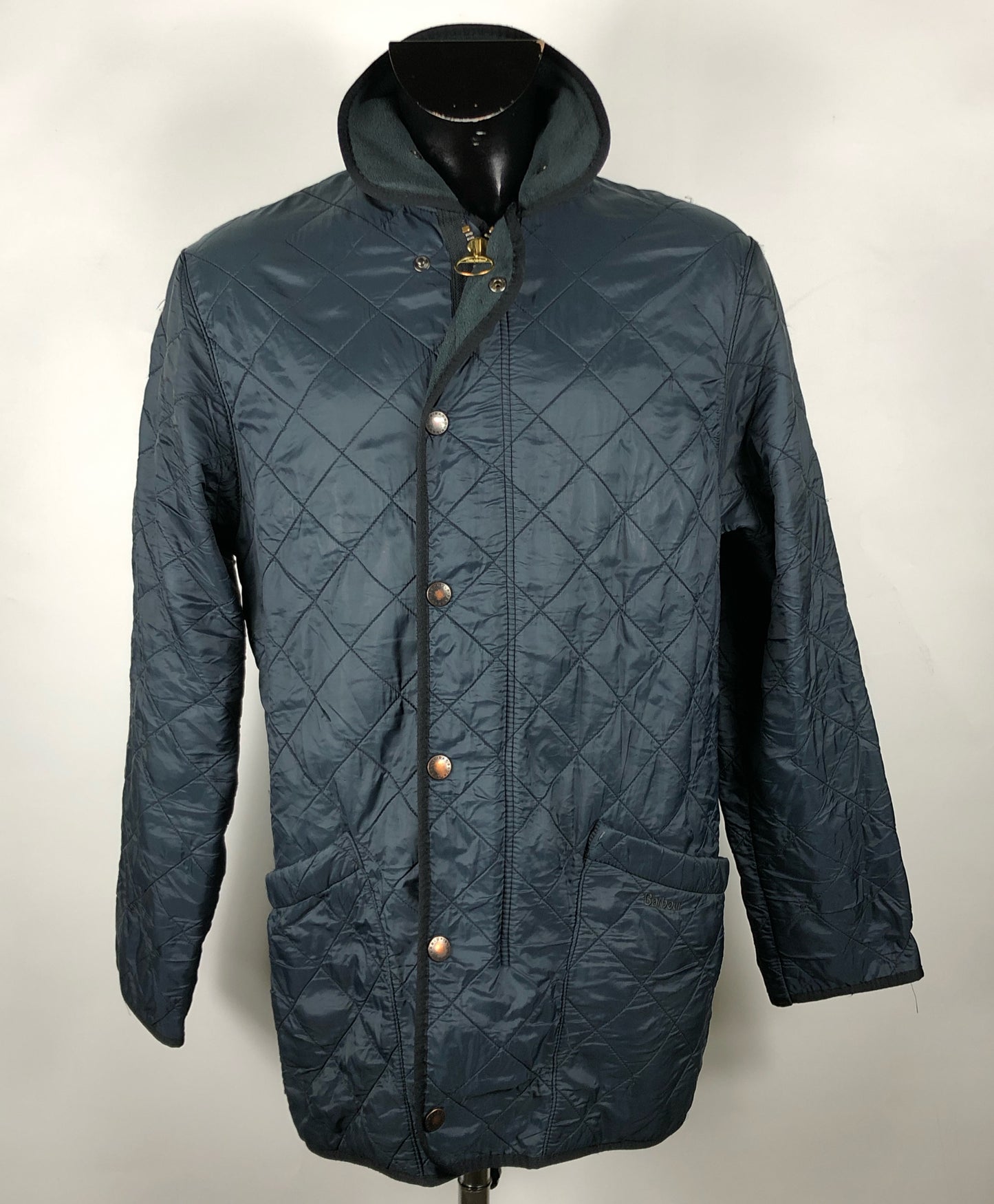 Giacca a vento trapuntata Barbour Blu Medium - Quilted Duracotton Navy Jacket Size M