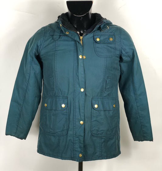 Giacca Barbour blu cerato bambino XL Waxed short Indigo Jacket size xl kid