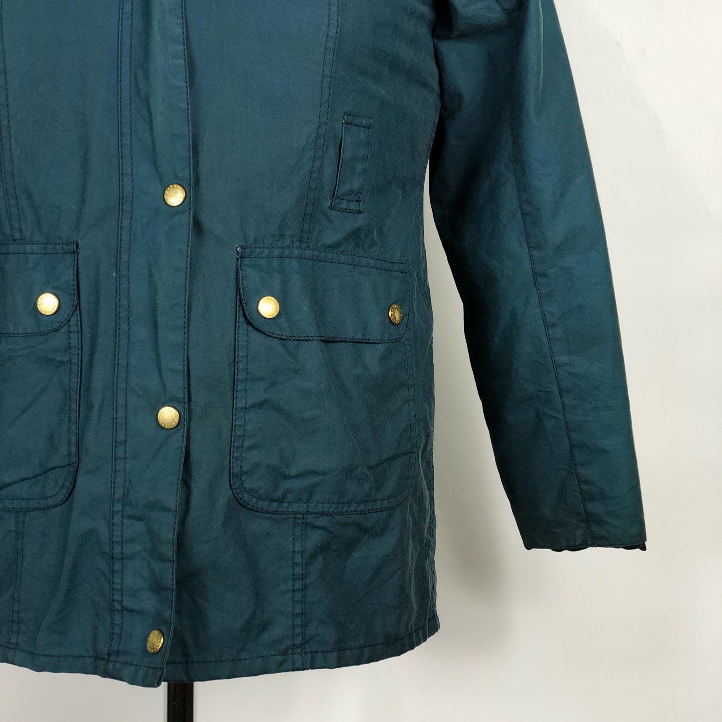 Giacca Barbour blu cerato bambino XL Waxed short Indigo Jacket size xl kid
