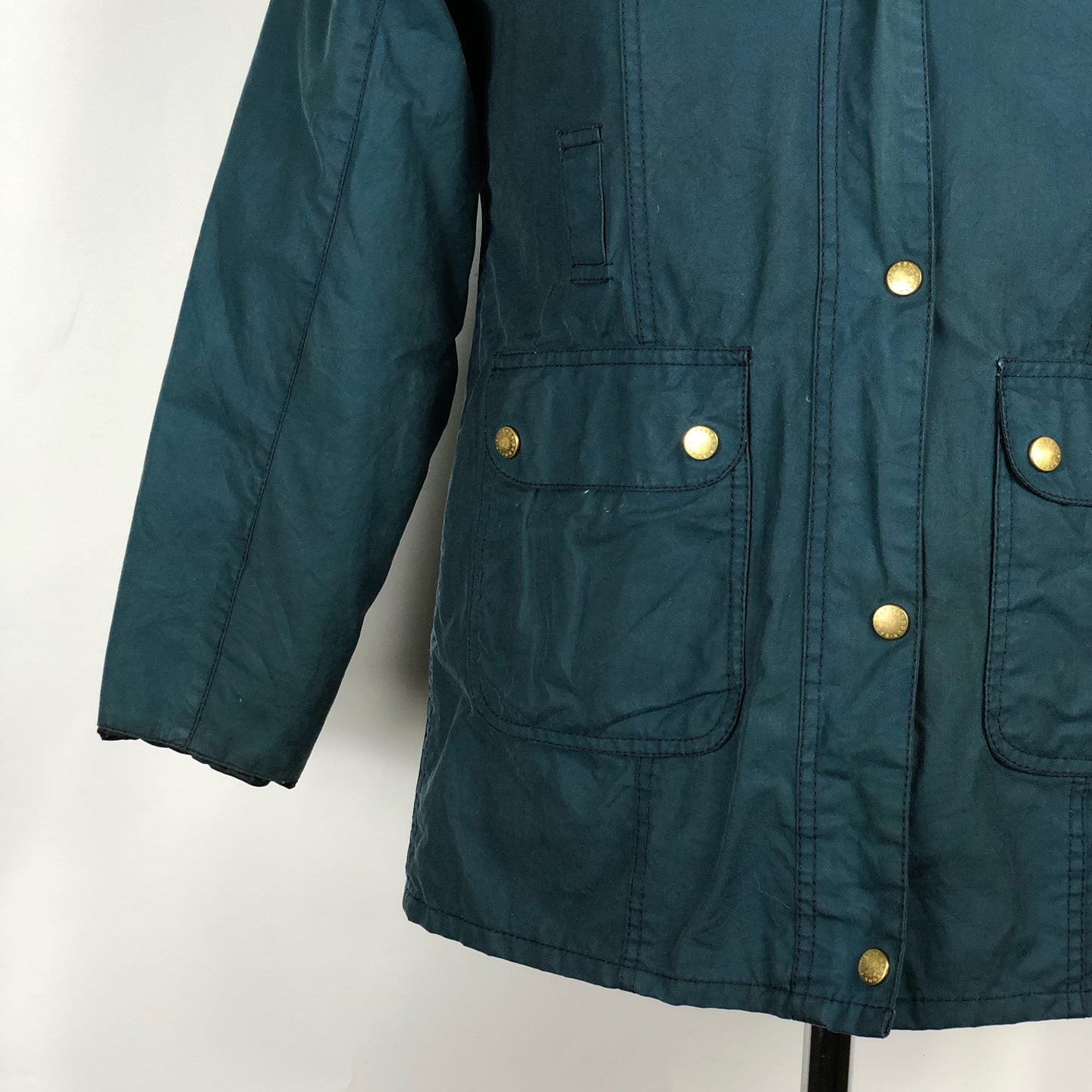 Giacca Barbour blu cerato bambino XL Waxed short Indigo Jacket size xl kid