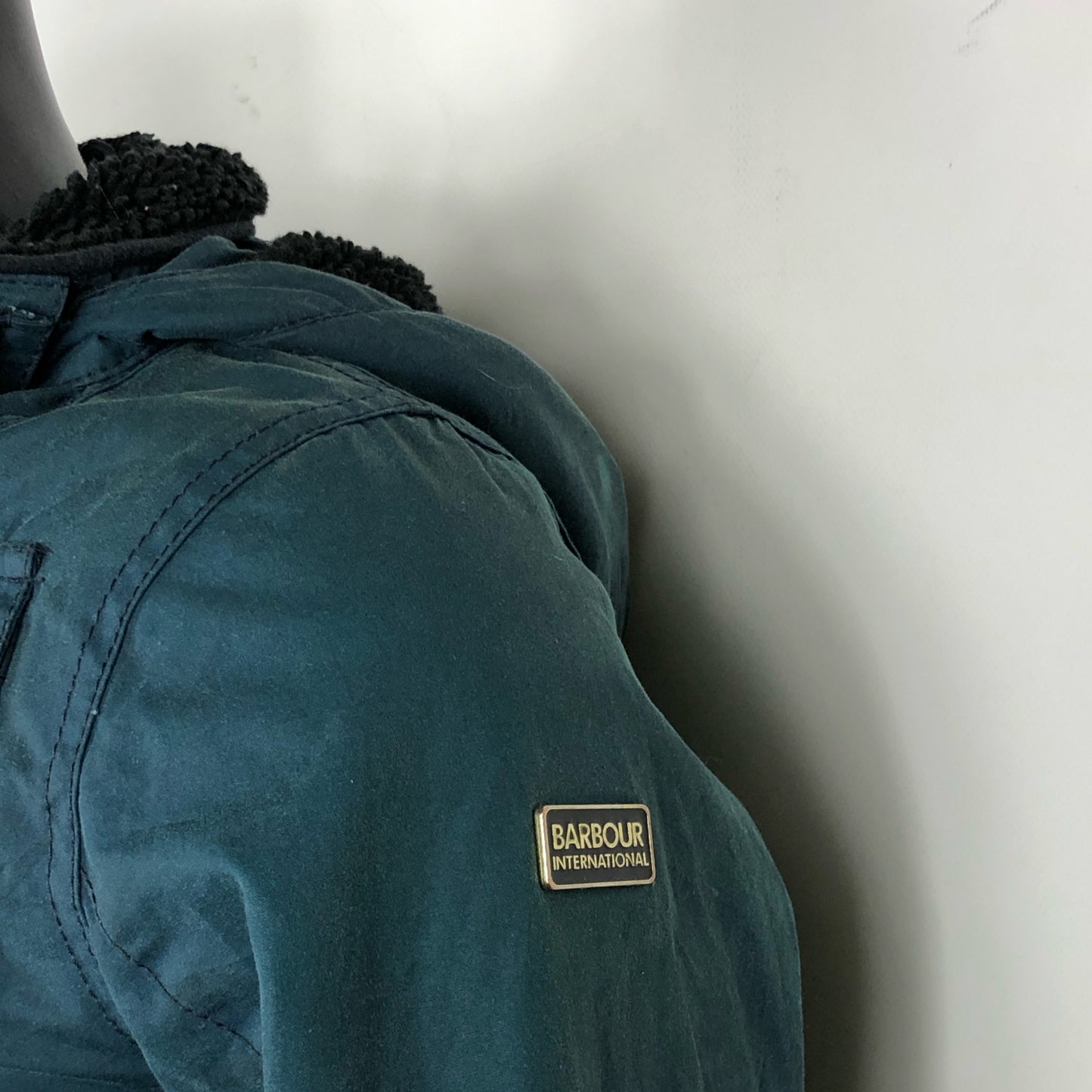 Giacca Barbour blu cerato bambino XL Waxed short Indigo Jacket size xl kid