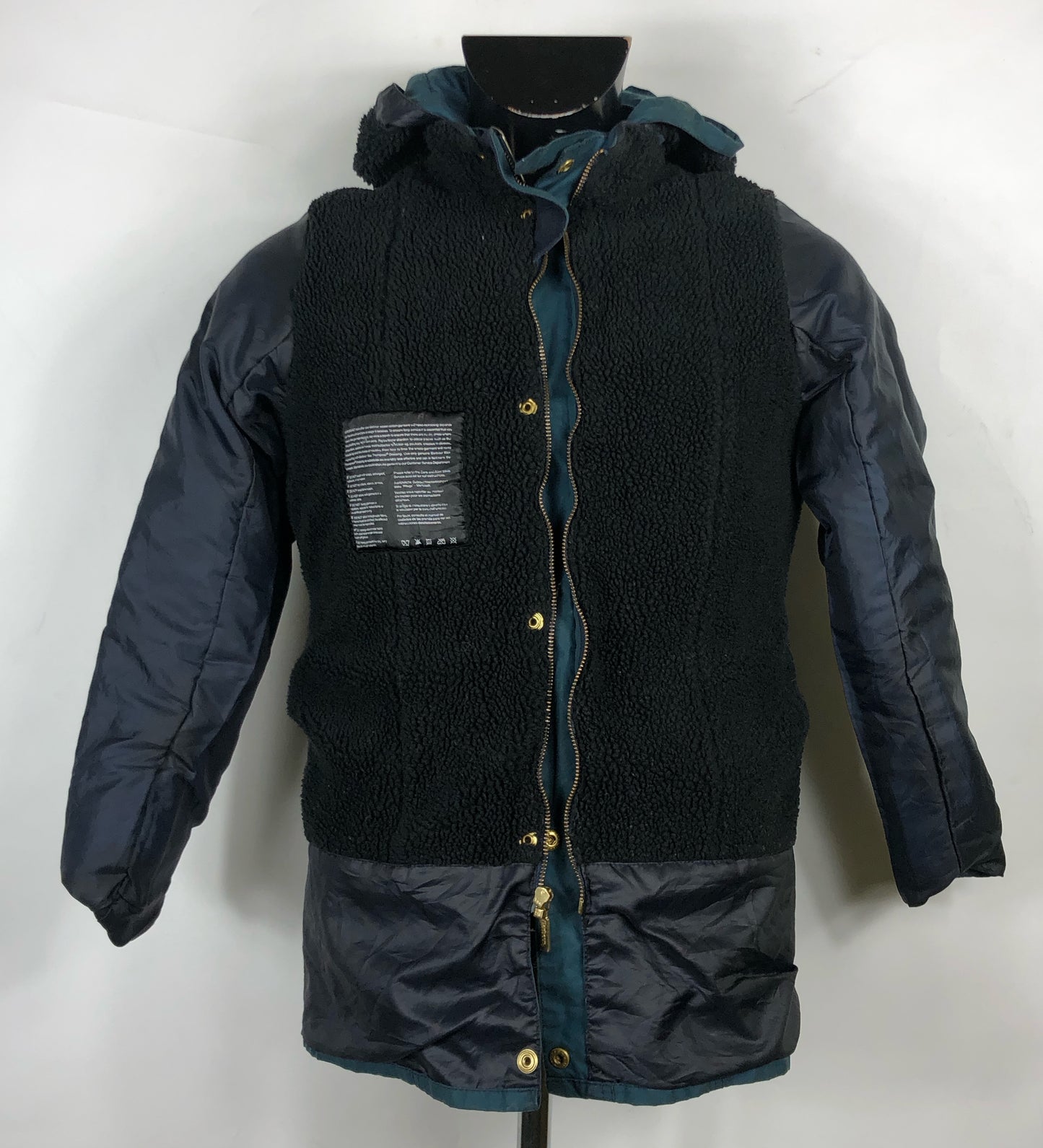 Giacca Barbour blu cerato bambino XL Waxed short Indigo Jacket size xl kid