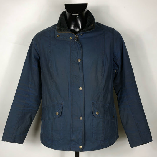 Giacca Barbour Donna Blu Cerata tg.46 Navy Winter Ferndown waxed jacket UK16