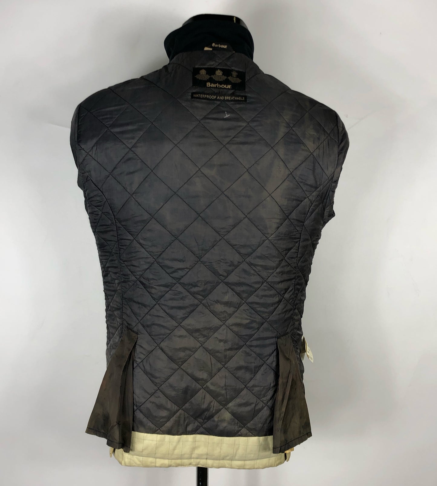 Barbour Giacca donna beige impermeabile Tg.38 Ladies Eventer Jacket Size UK8