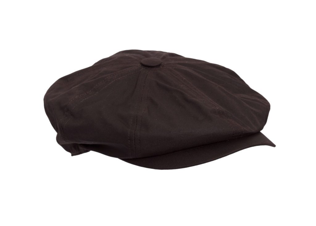 Coppola nuova a otto spicchi cerata inglese marrone- New English Wax Baker Boy Cap