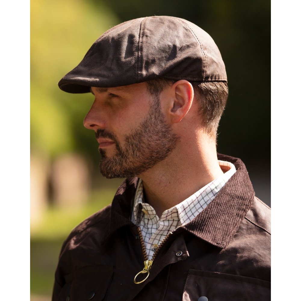 Coppola nuova cerata inglese marrone- New English Duckbill Brown wax Cap