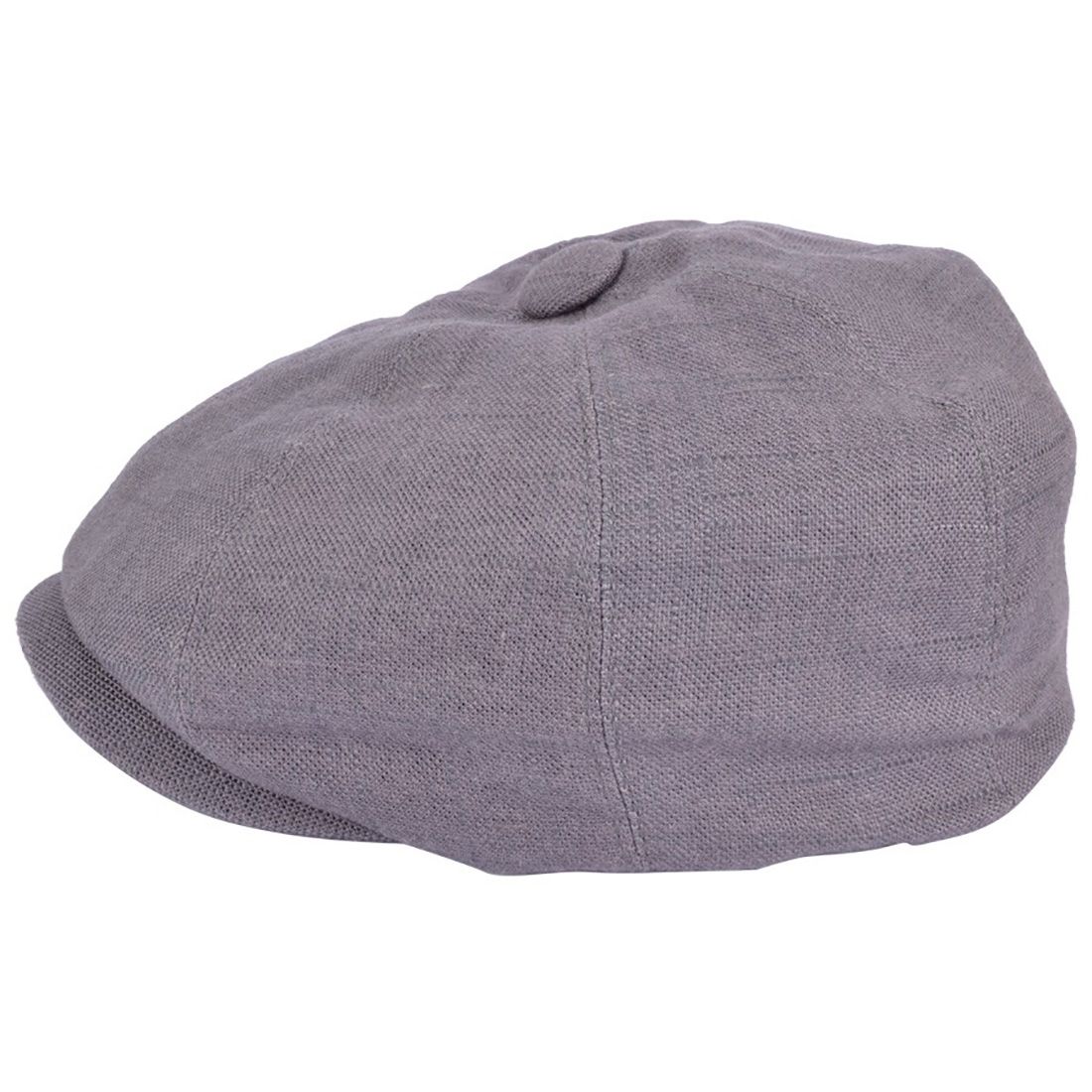 Coppola nuova inglese in lino grigio Newsboy Cap - Peaky Blinders Grey Linen Cap - Shop In London