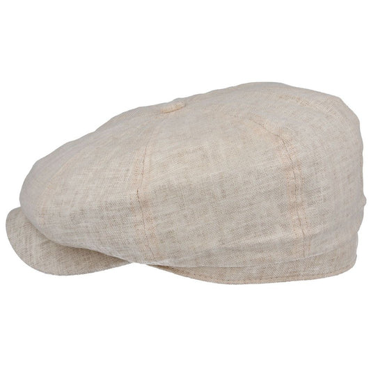 Coppola nuova inglese in cotone Beige Newsboy Cap - Peaky Blinders Beige Cotton Cap