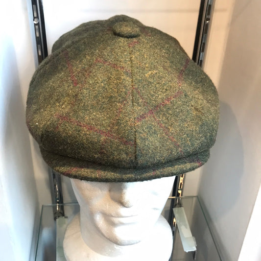Coppola nuova Peaky Blinders in tweed verde chiaro
