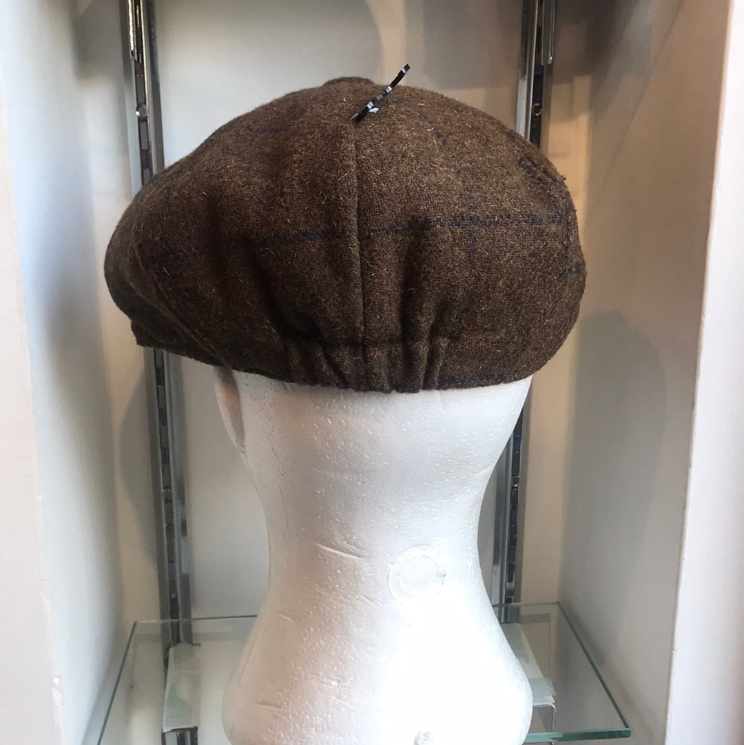 Coppola inglese nuova in lana Peaky Blinders in tweed Marrone - Shop In London