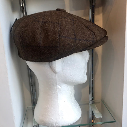 Coppola inglese nuova in lana Peaky Blinders in tweed Marrone - Shop In London
