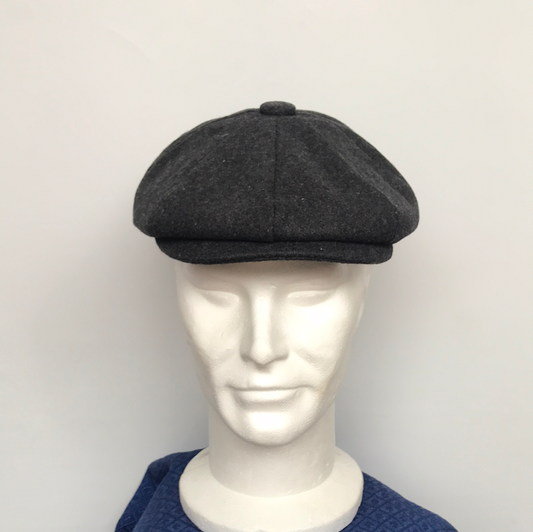 Coppola nuova in lana Peaky Blinders lana grigio scuro - Shop In London