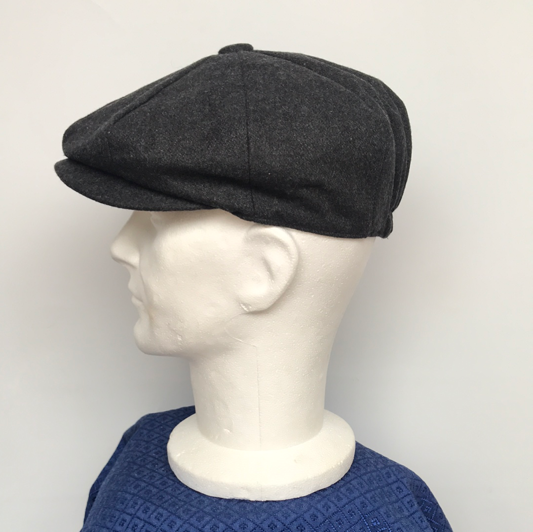 Coppola nuova in lana Peaky Blinders lana grigio scuro - Shop In London