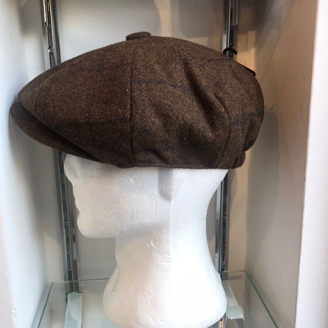 Coppola inglese nuova in lana Peaky Blinders in tweed Marrone - Shop In London