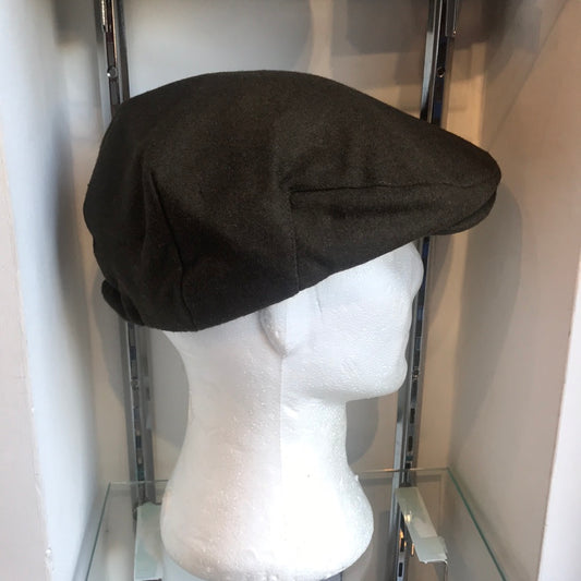 Coppola nuova inglese verde in lana - English New dark green Flat Cap